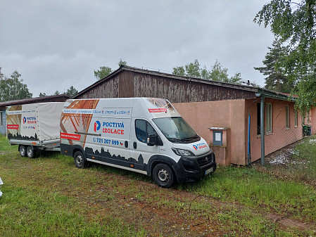 Izolace stropu ubytovny v Benešově